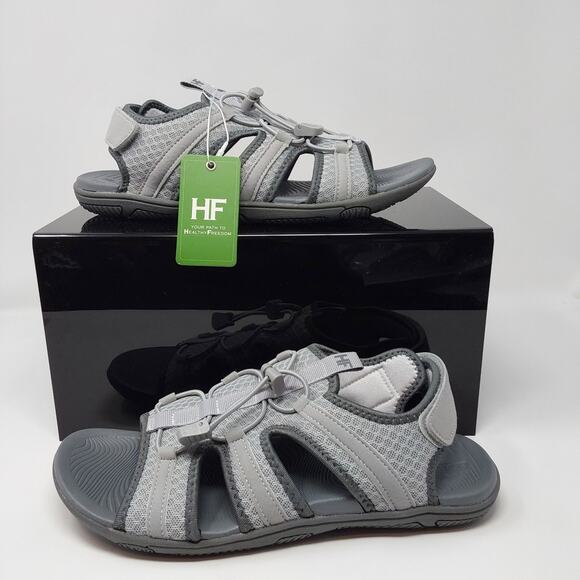 HIKE Barefoot Sandals Men\'s 7/Women\'s 9 Gray Sport Hiking Water Shoes & Insole main image 12